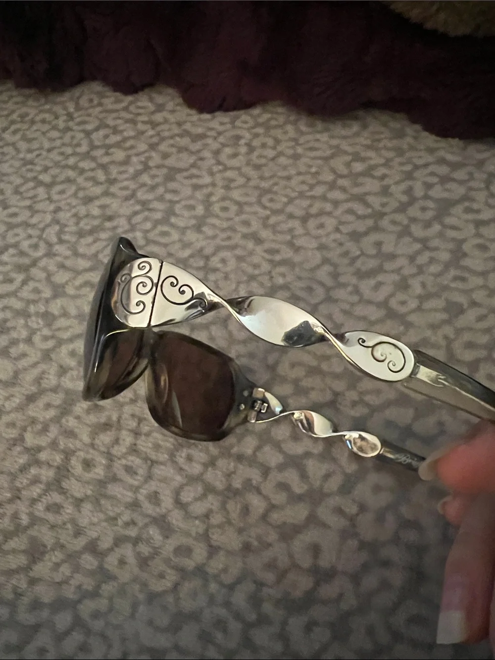Brighton Smoky Tortoise Twirl Women’s Sunglasses with Brown Gradient Lenses